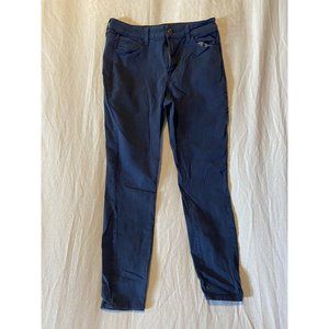 Sol Women's Blue High Rise Jegging Ankle Pockets Size 13/32W